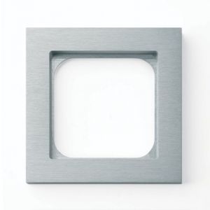 Basalte Frame - 1 gang - brushed aluminium