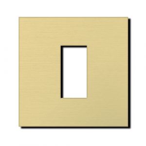 Basalte frame voor Ekey vingerscanner OM E - brushed brass