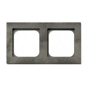 Basalte Frame - 2 gang - fer forgé grey