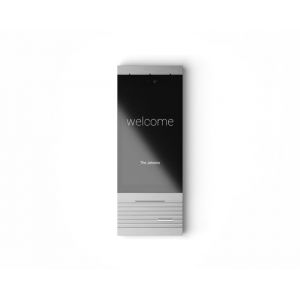 Basalte Adelante doorcom module - anodised aluminium natural - single call button chrome with LED