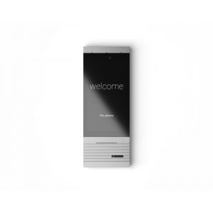 Basalte Adelante doorcom module - anodised aluminium natural - single call button black with LED