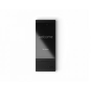 Basalte Adelante doorcom module - anodised aluminium black - single call button black with LED