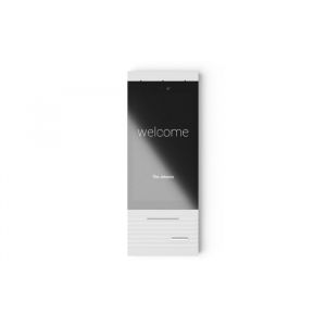 Basalte Adelante doorcom module - satin white (RAL 9016) - single call button chrome with LED