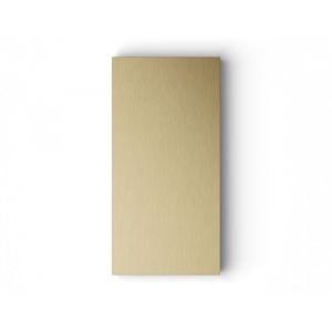 Basalte Adelante medium blank faceplate - anodised aluminium brass tone