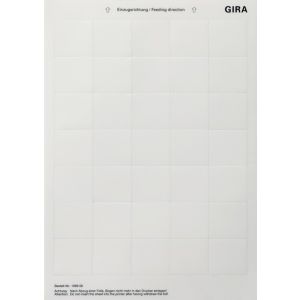 Gira Tekstlabels voor Systeem 55/E22