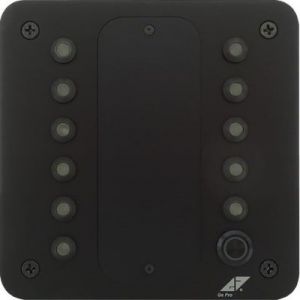 GePro KNX meld- en alarmtableau met 11 RGB leds + 1 taster zwart