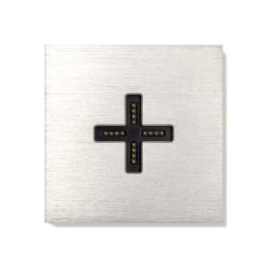 Basalte Eve plus - wall base cover - brushed nickel