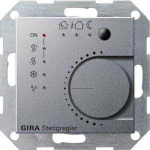 Gira KNX kamerthermostaat met 4 ingangen aluminium 55