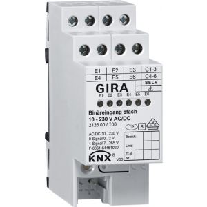 Gira KNX Binaire ingang zesvoudig 10 – 230 V AC/DC