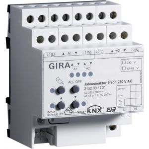 Gira KNX Jaloezieactor tweevoudig 230 V AC met handbediening