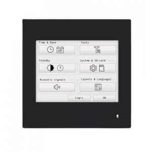 Arcus KNX Touch_IT-PC35 Touchdisplay 3,5" kunststof zwart