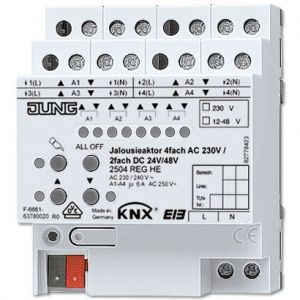 Jung KNX jaloezieactor 4x230VAC/2x24VDC