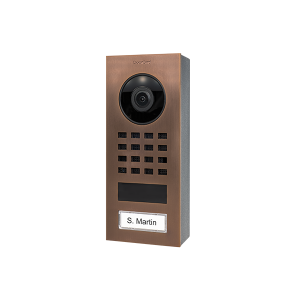 DoorBird Intercom D1101V opbouw architectuur brons - 1 beldrukker