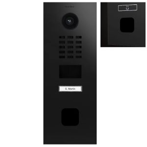 Doorbird Intercom D2101FV zwart - 1 beldrukker - Ekey sLine vingerscanner