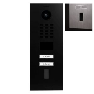 Doorbird Intercom D2102FV zwart - 2 beldrukkers - Ekey vingerscanner