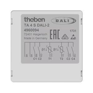 Theben TA 4 S DALI-2 Impulsdrukker interface 4 voudig inbouw