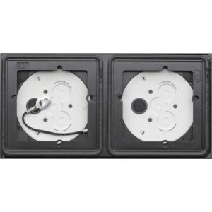Gira System 106 opbouwbehuizing 2 voudig antraciet