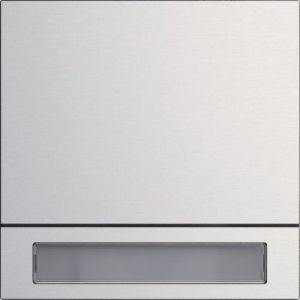 Gira System 106 belknopmodule 1 voudig aluminium