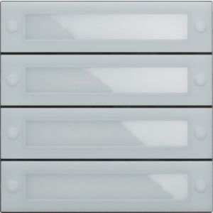 Gira System 106 belknopmodule 4 voudig met inbedrijfstellingstoetsen