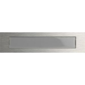 Gira System 106 belknop met tekstkader edelstaal V4A