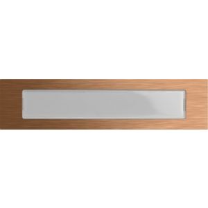 Gira System 106 belknop met tekstkader brons