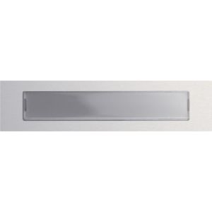Gira System 106 belknop met tekstkader aluminium