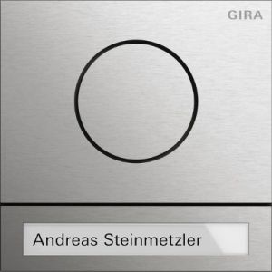 Gira System 106 deurstationmodule edelstaal V4A