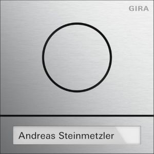 Gira System 106 deurstationmodule aluminium