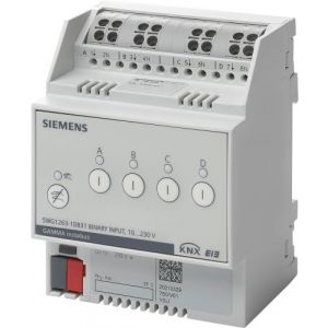 Siemens KNX Binaire ingang 4 x AC/DC 10 - 230 V