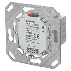Siemens KNX Universele dimmer inbouwmodule met frame en BTI 1X 250VA, AC 230V