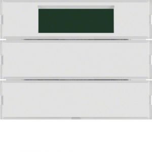 Hager Tastsensor 2-voudig met RTR display en tekstveld voor wit en polarwit  K.1/K.5