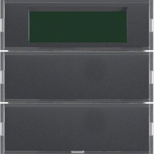 Hager Tastsensor 2-voudig met kamerthermostaat display  S.1/B.3/B.7