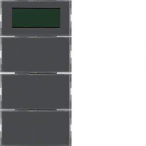 Hager Tastsensor 3-voudig met kamerthermostaat display  S.1/B.3/B.7