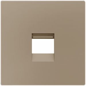 Zennio ZS55 Centraalplaat voor enkele RJ45 champagne 55mm