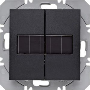 Hager KNX RF wandzender 2-voudig zonnecel S.1/B.3/B.7 antraciet mat