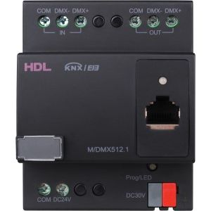 HDL M/DMX512.1 KNX/DMX gateway met recorder functie