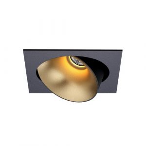 LED downlighter Ceres M zwart/goud 2700K conventioneel