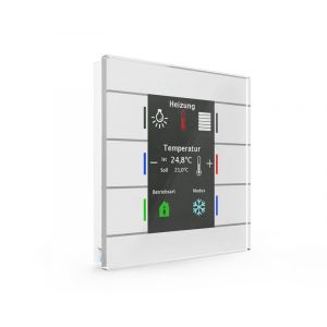 MDT Glazen KNX tastsensor II Smart met temperatuursensor wit