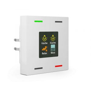 MDT KNX taster smart 55 4v met display zuiver wit glanzend