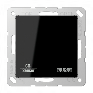 Jung KNX CO₂ Sensor A/AS slagvast zwart