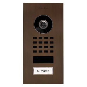 DoorBird Intercom D1101V inbouw architectuur brons - 1 beldrukker