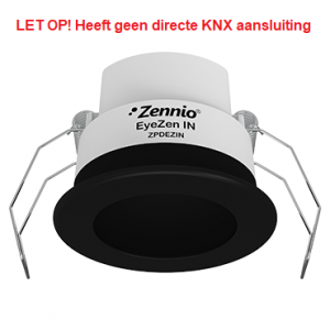 Zennio EyeZen IN Bewegingsmelder met helderheidssensor - zwart
