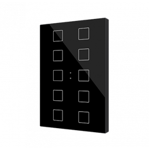 Zennio Flat XL X10 Capacitieve drukknop 10v zwart