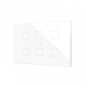 Zennio Flat XL X6 Capacitieve drukknop 6v wit