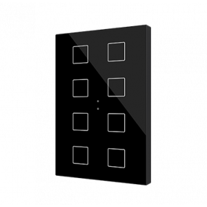 Zennio Flat XL X8 Capacitieve drukknop 8v zwart