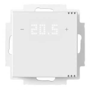 Hugo Müller KNX Tastsensor met 2v temperatuurbediening en CO2-, temperatuur-, luchtkwaliteit-sensor 55mm wit