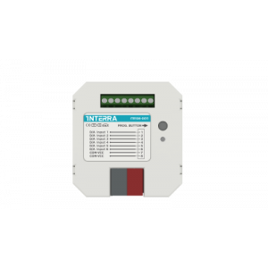 Interra KNX Pulsdrukker interface met themostaat 6 voudig