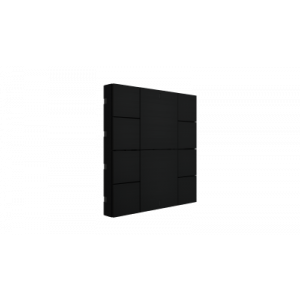 Interra iSwitch+ KNX Taster 10 voudig zwart mat aluminium