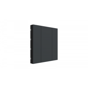 Interra iSwitch+ KNX Taster 2 voudig antraciet mat kunststof