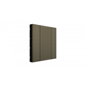 Interra iSwitch+ KNX Taster 2 voudig brons mat aluminium